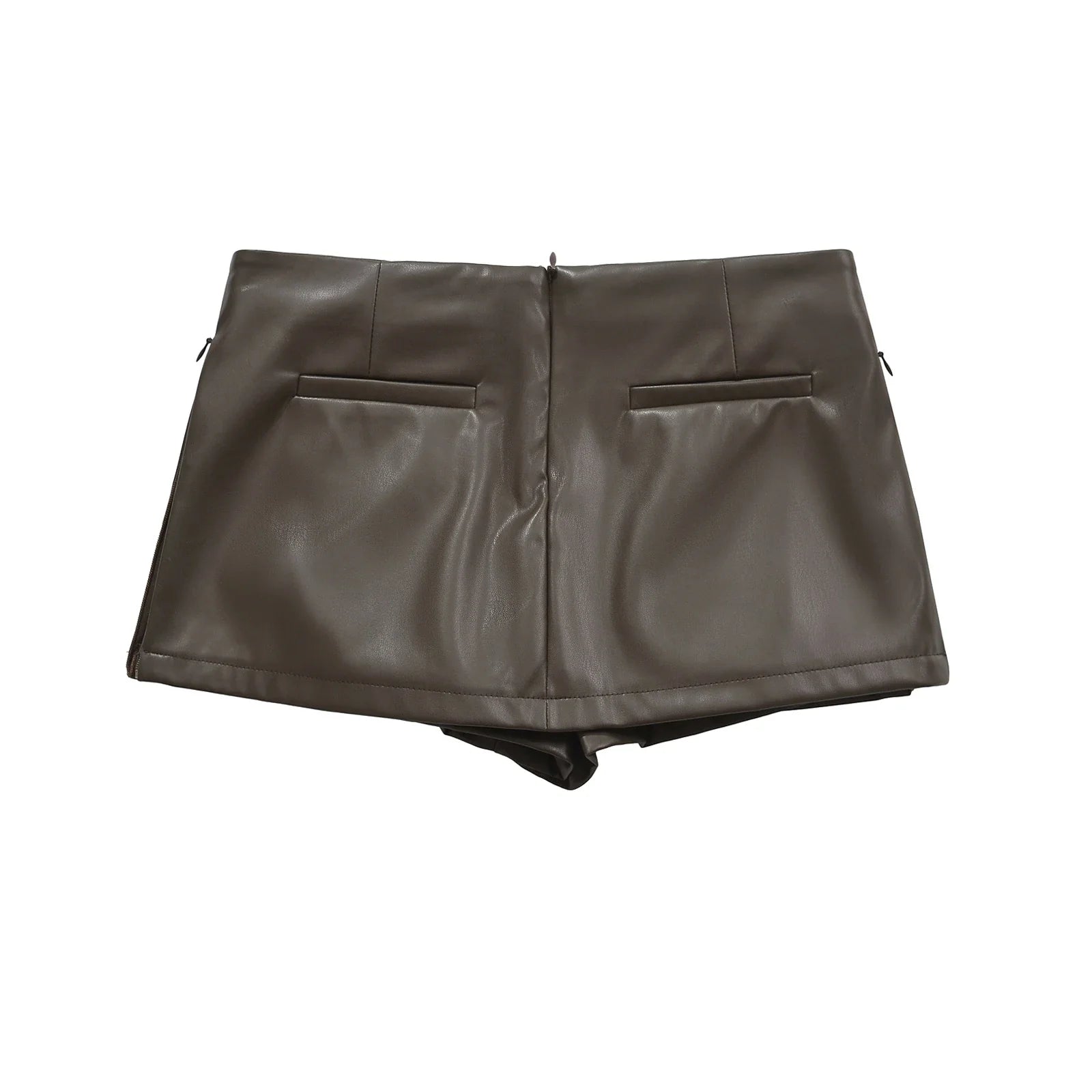 Chic Faux Leather Mini Skirt