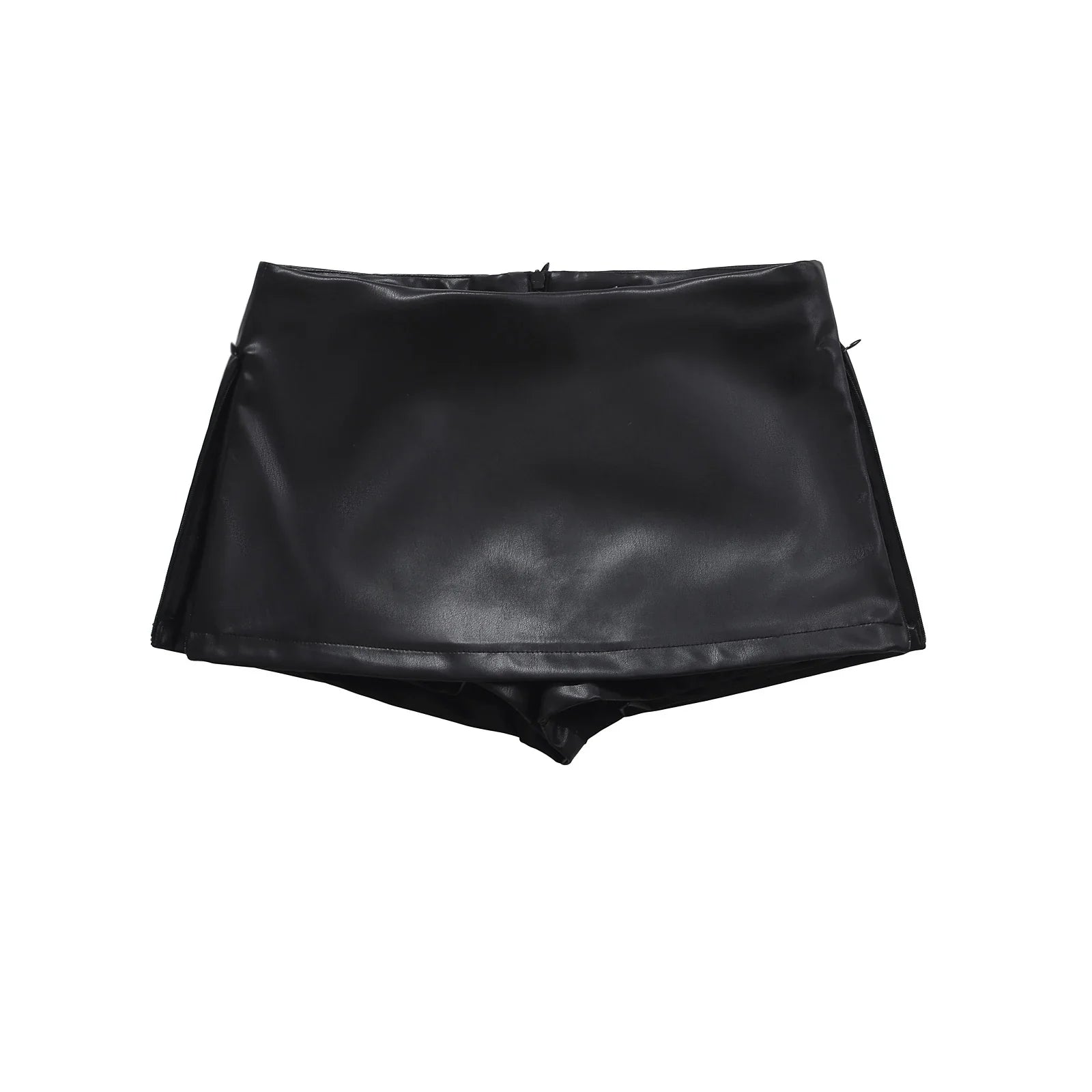 Chic Faux Leather Mini Skirt
