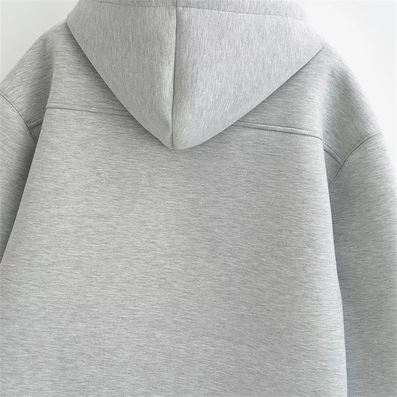 Cozy Oversized Zipper Hoodie