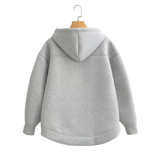 Cozy Oversized Zipper Hoodie