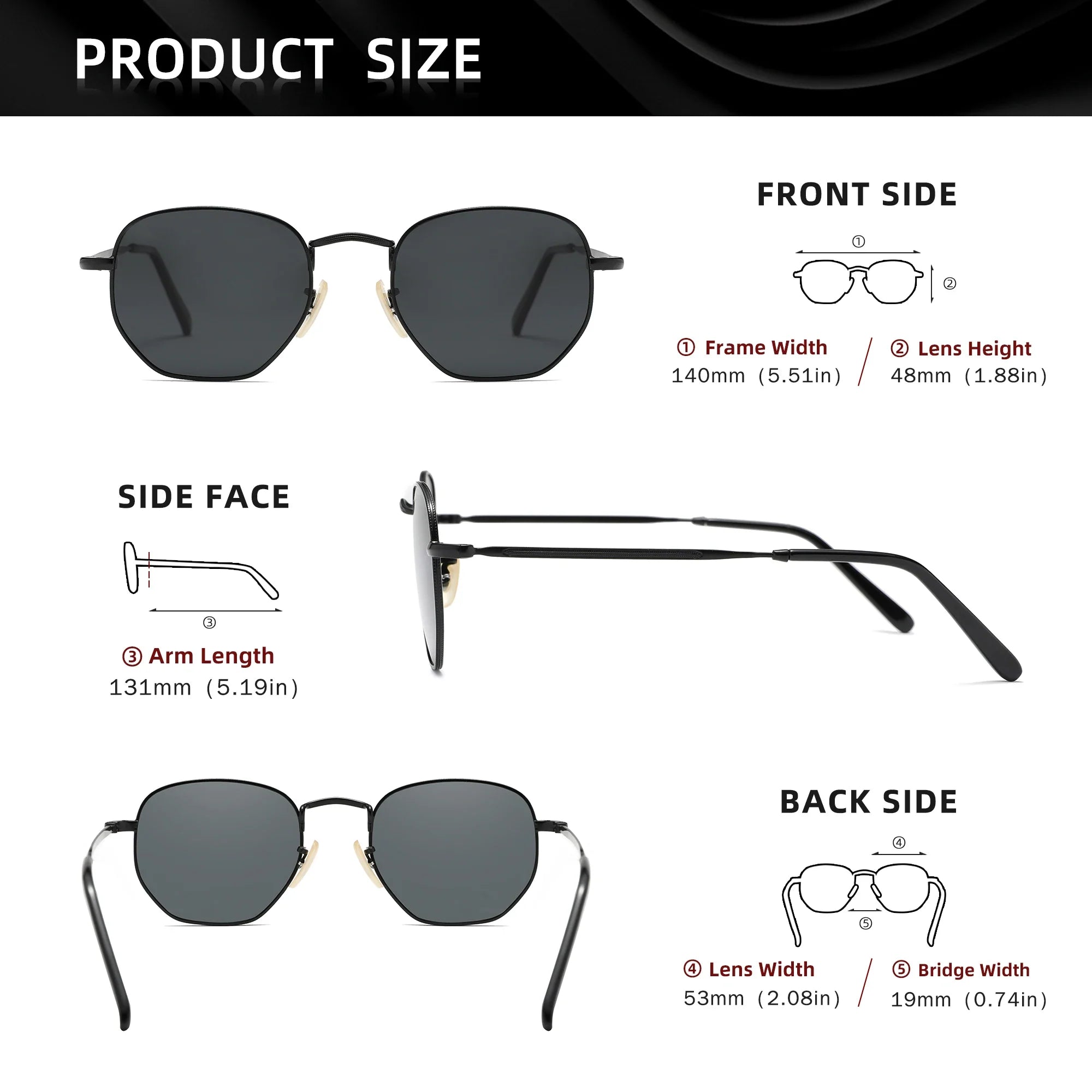 Chic Polarized Round Sunglasses