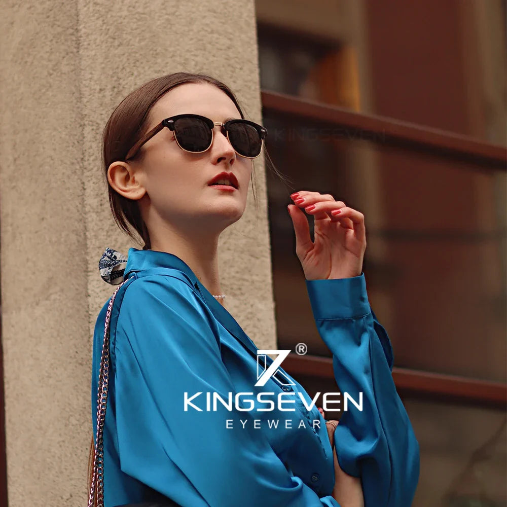Stylish Walnut Wood Sunglasses