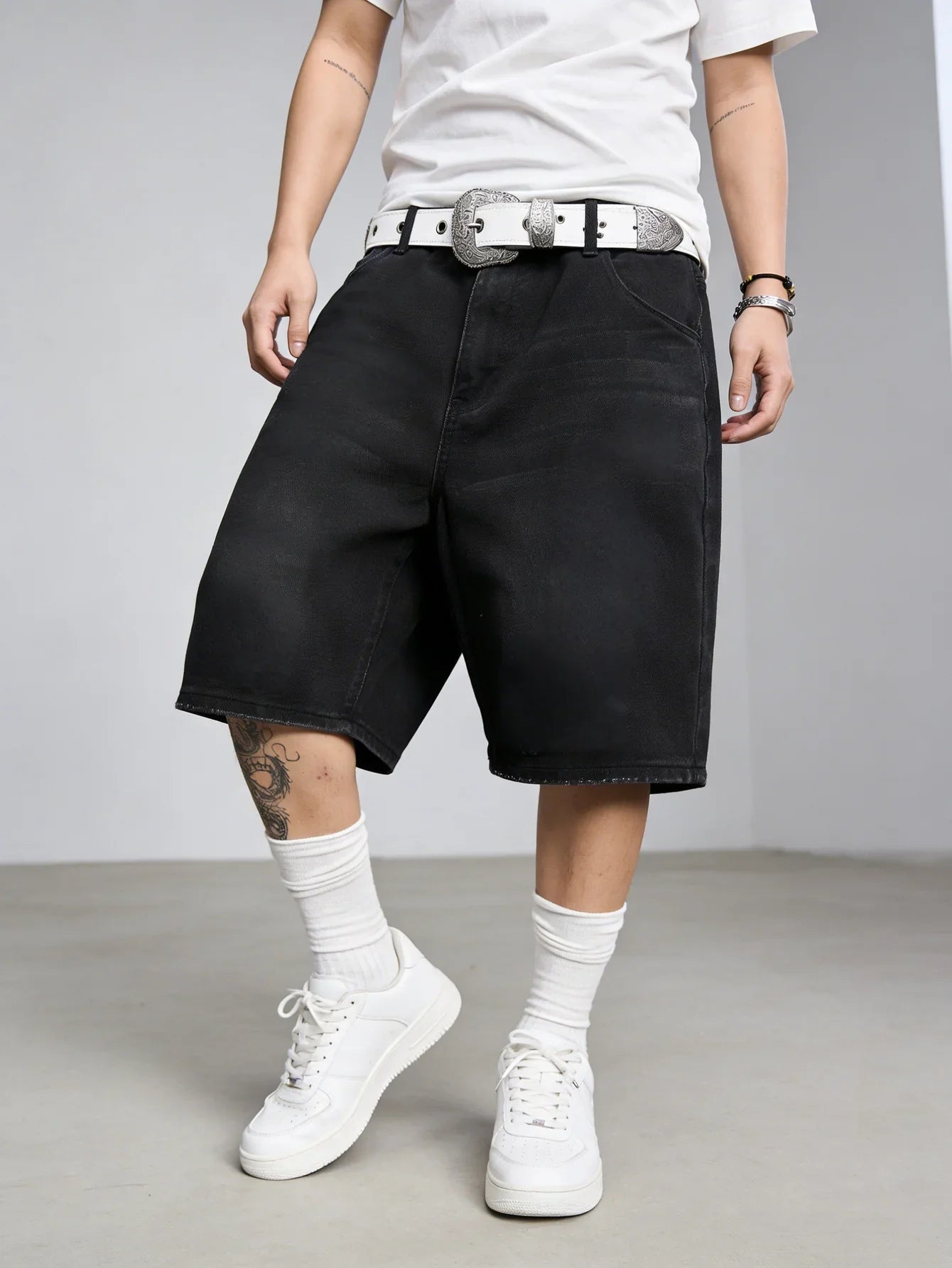 Everyday Black Denim Jorts