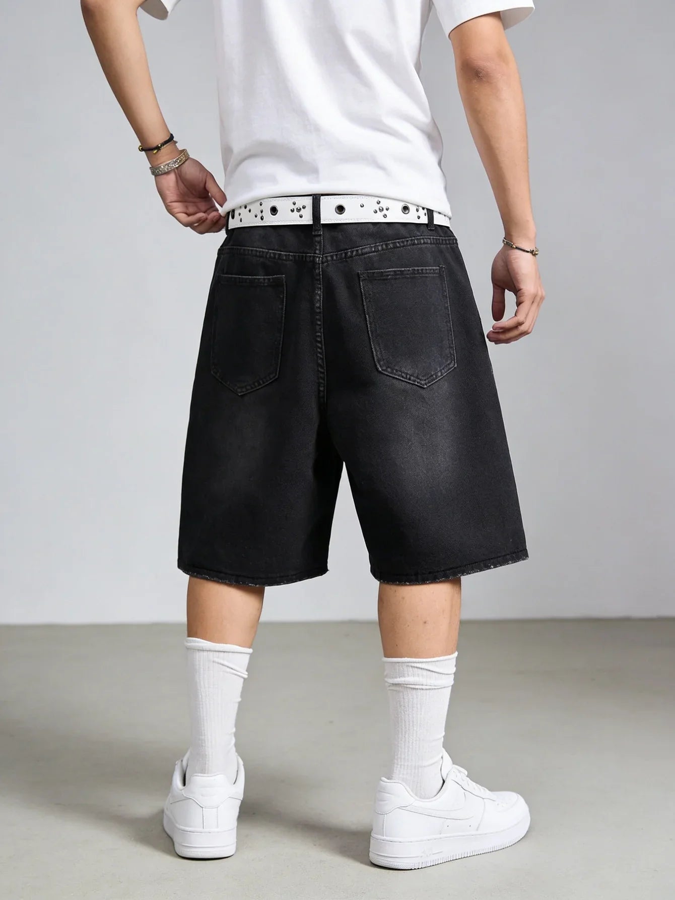 Everyday Black Denim Jorts