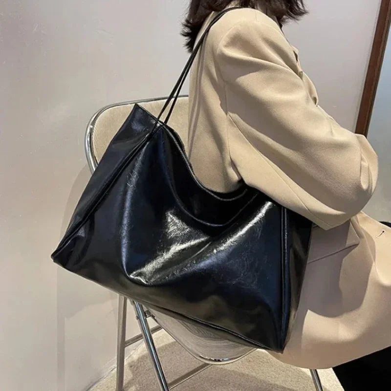 Chic Soft Leather Tote Bag