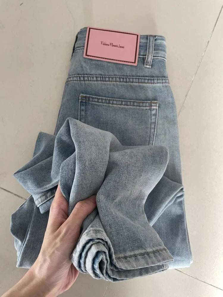 Trendy Wide-Leg Jeans